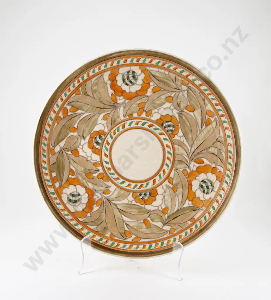 Charlotte Rhead Crown Ducal Rhodian Pattern Wall Plate Image 1++