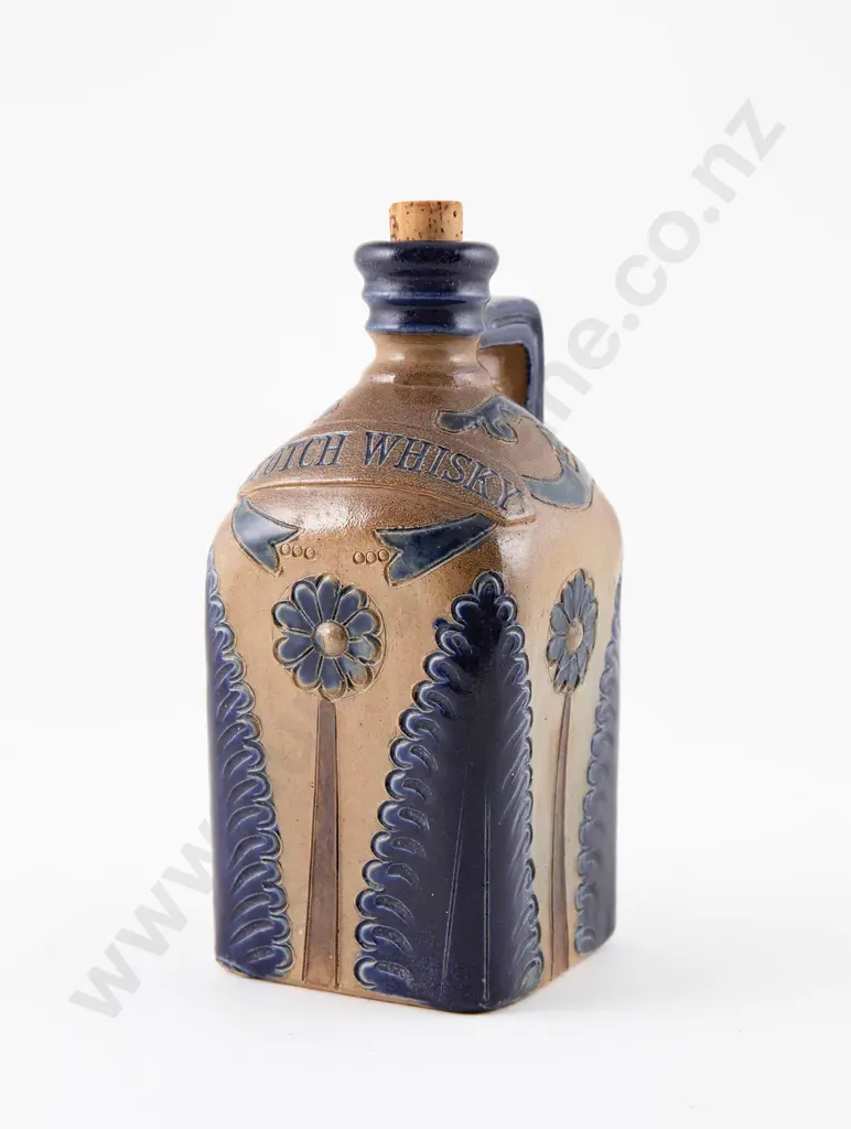 Rare Charles Bailey & Co Fulham Pottery Stoneware Whisky Decanter Image 1++