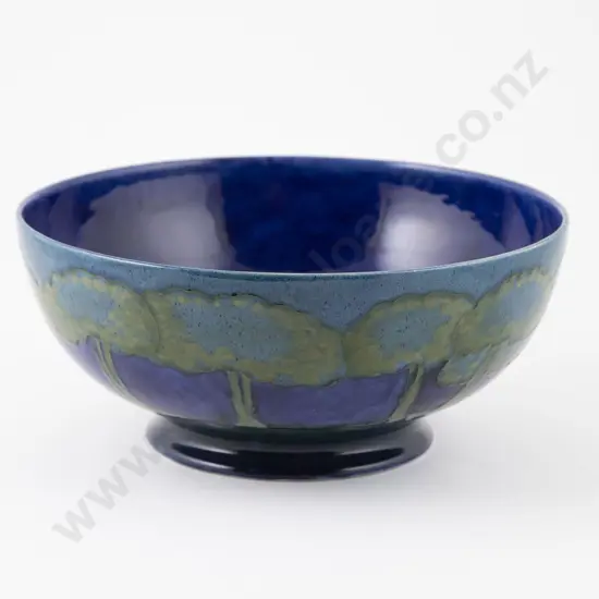 Large Moorcroft Moonlit Blue Pattern Fruit Bowl