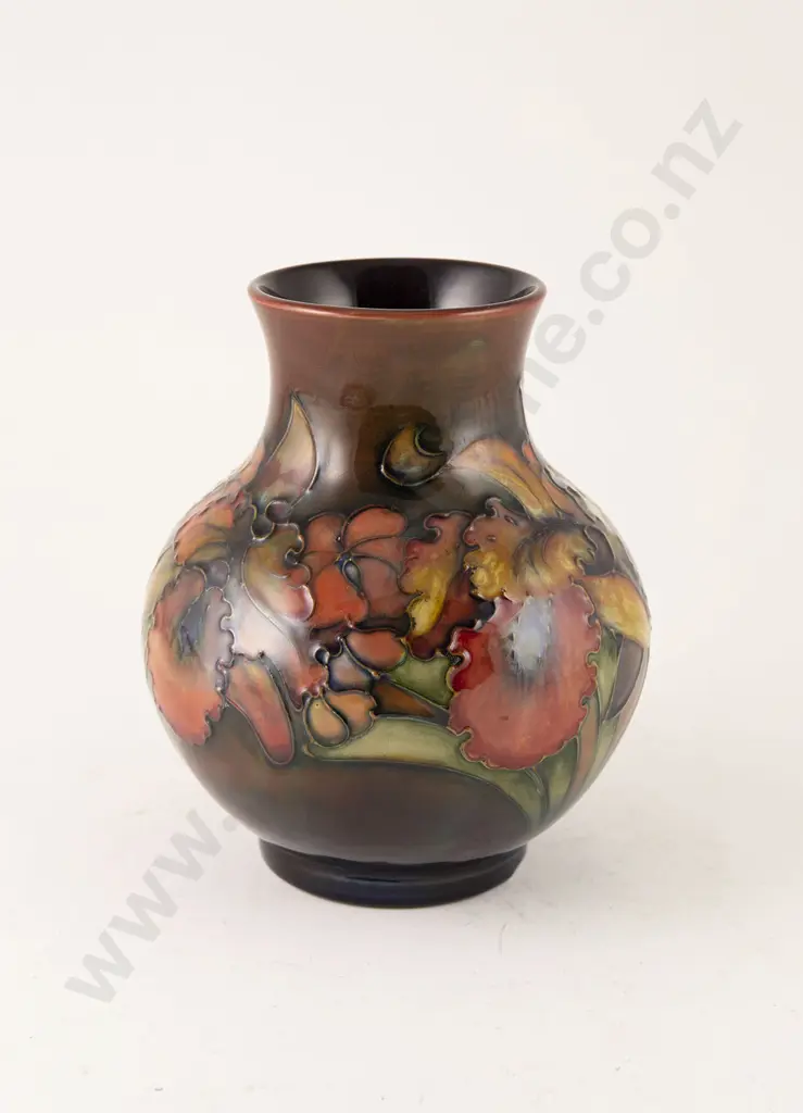 Modern Moorcroft Slipper Orchid Vase Image 1++