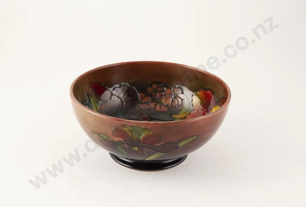Modern Moorcroft Slipper Orchid Fruit Bowl Image 1++