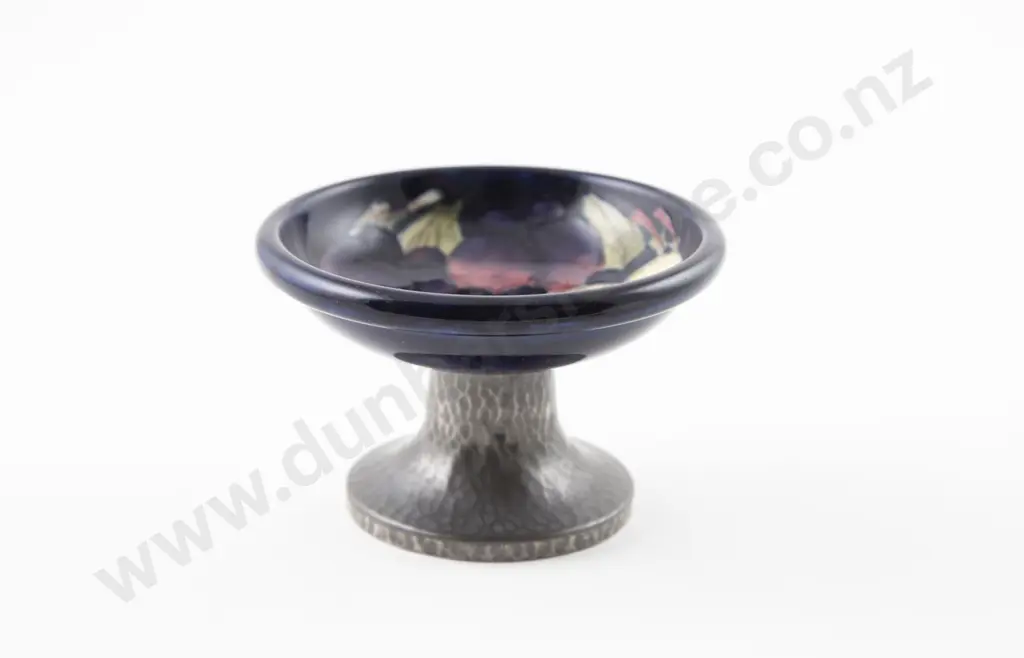 Small Moorcroft Tudric Tazza In Wisteria Pattern Image 1++
