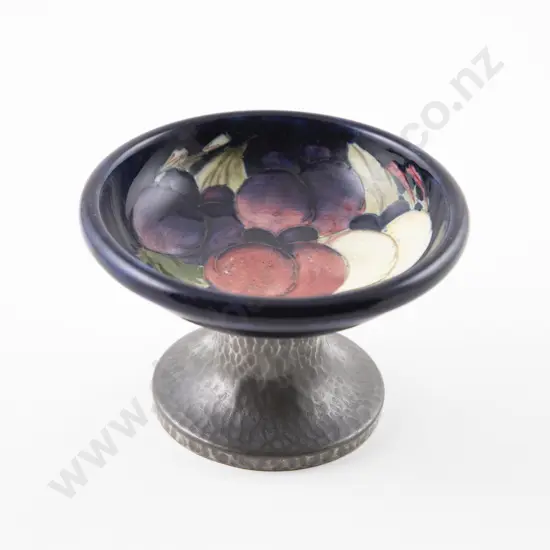 Small Moorcroft Tudric Tazza In Wisteria Pattern