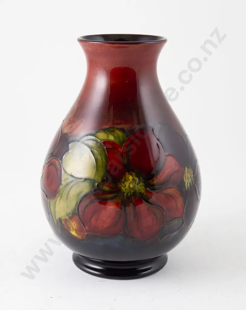 Moorcroft Clematis Pattern Vase Image 1++