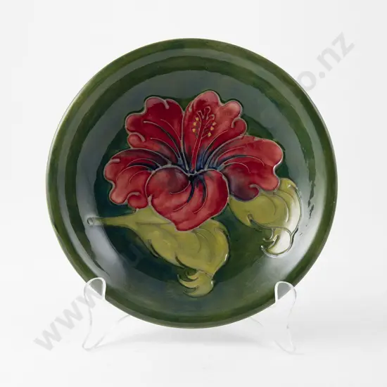 Moorcroft Hibiscus Pattern Limited Edition Plate