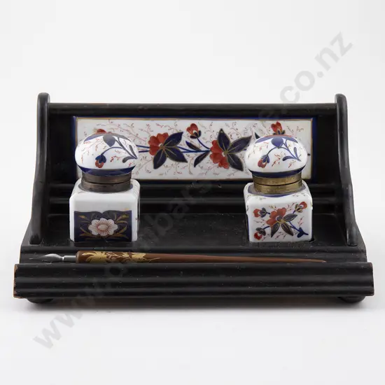 Late Victorian Ebonised Deskstand