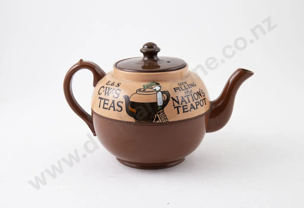 C.W.S. Advertising Teapot Image 1++