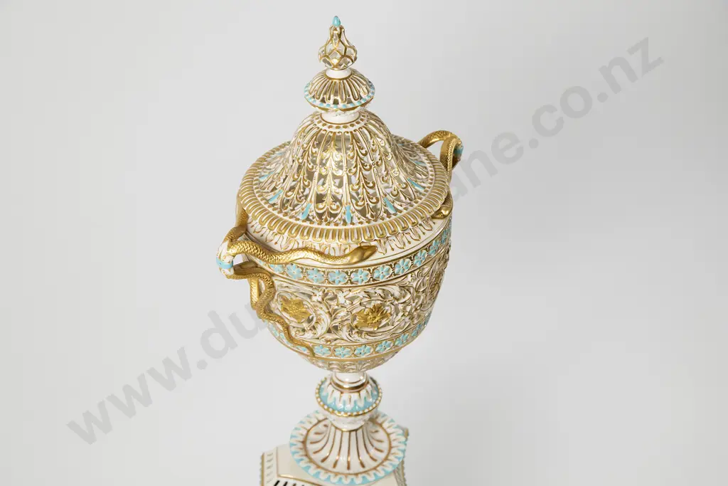 Rare Grainger Worcester Reticulated Exhibition Vase Image 1++