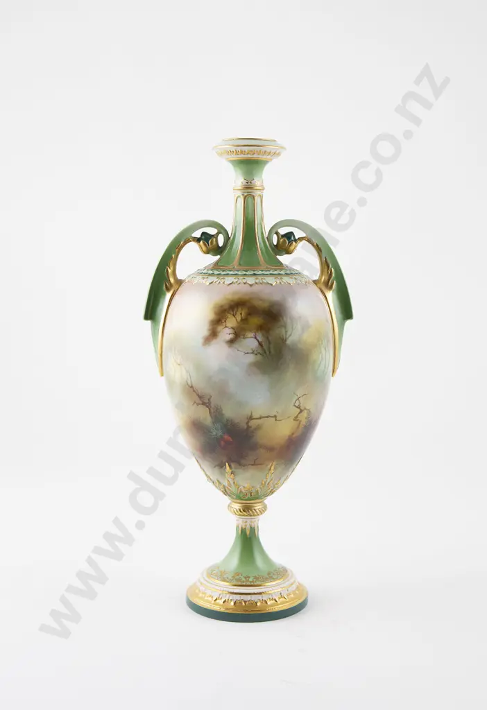 Hadley Royal Worcester Specimen Vase Image 1++