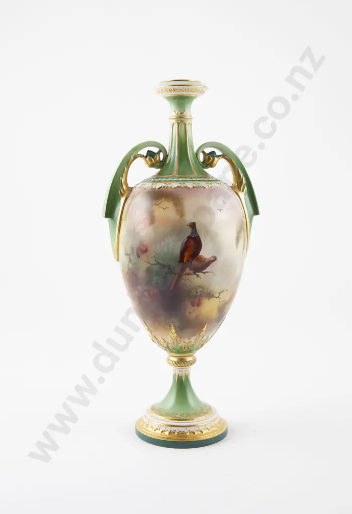 Hadley Royal Worcester Specimen Vase Image 1++