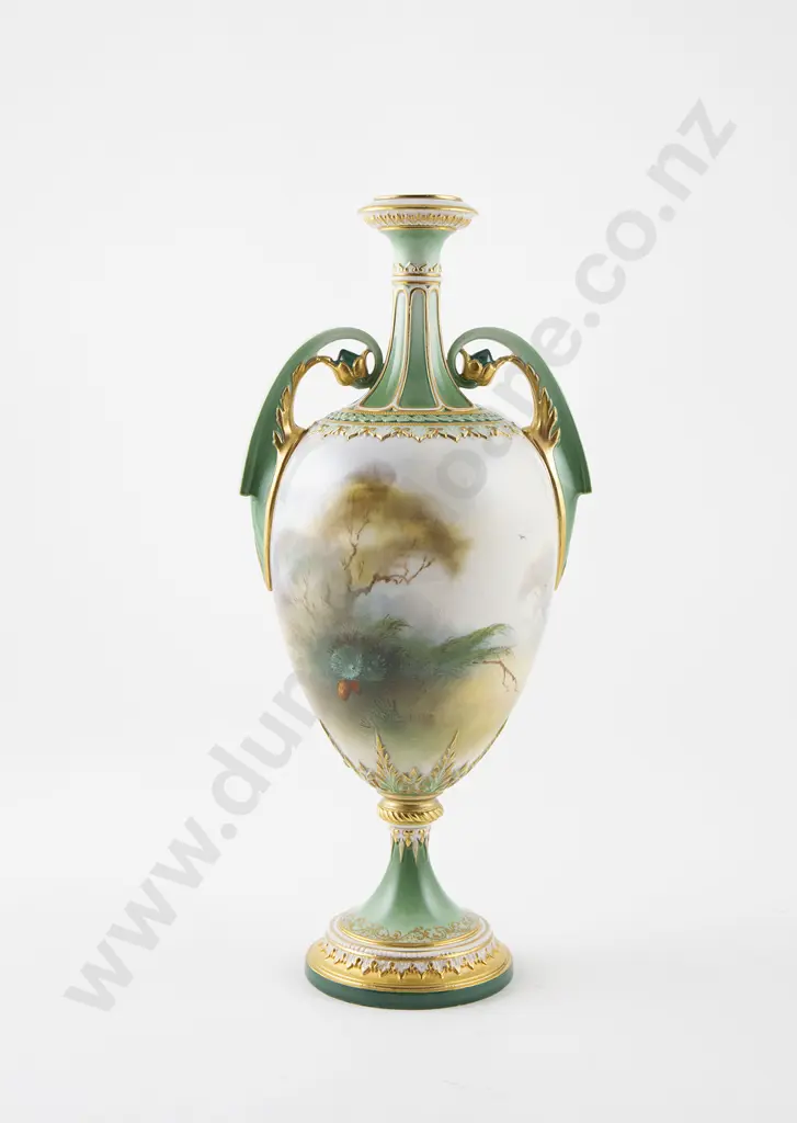 Hadley Royal Worcester Specimen Vase Image 1++