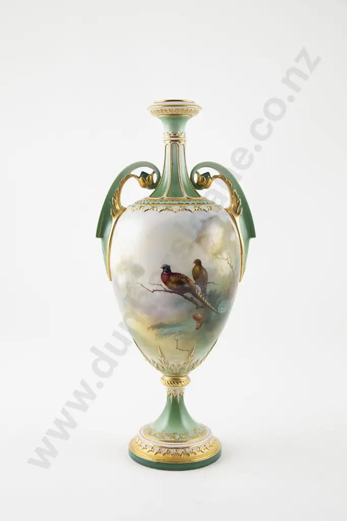 Hadley Royal Worcester Specimen Vase Image 1++