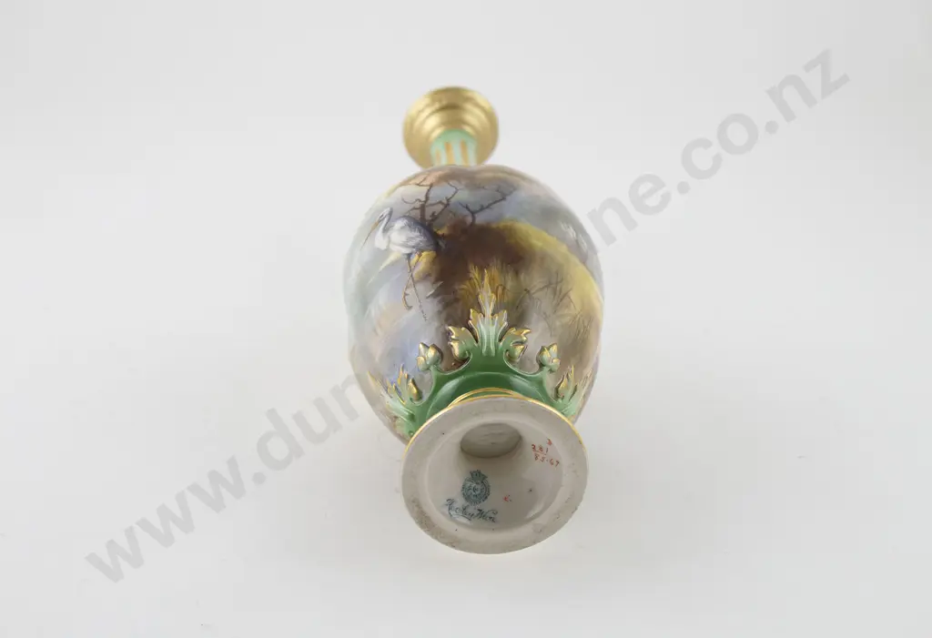 Hadley Royal Worcester Specimen Vase Image 1++