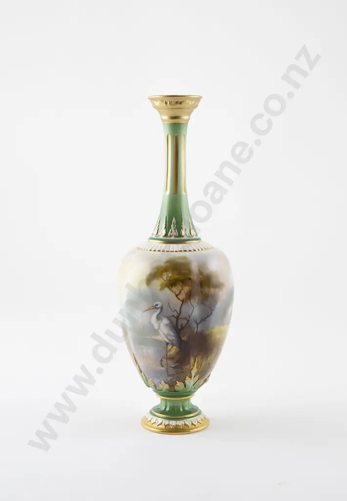 Hadley Royal Worcester Specimen Vase Image 1++