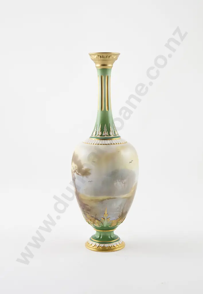 Hadley Royal Worcester Specimen Vase Image 1++