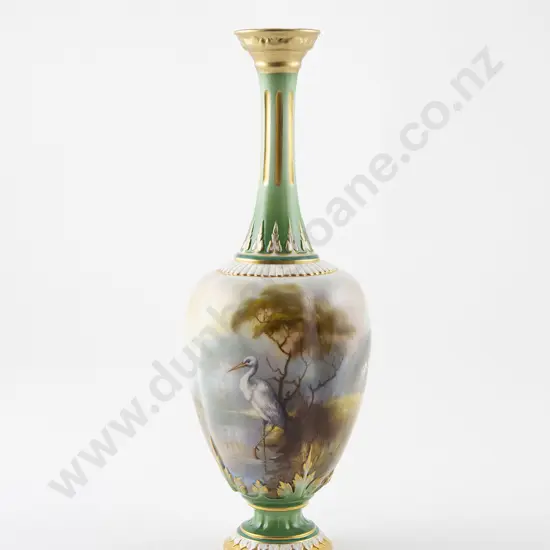 Hadley Royal Worcester Specimen Vase