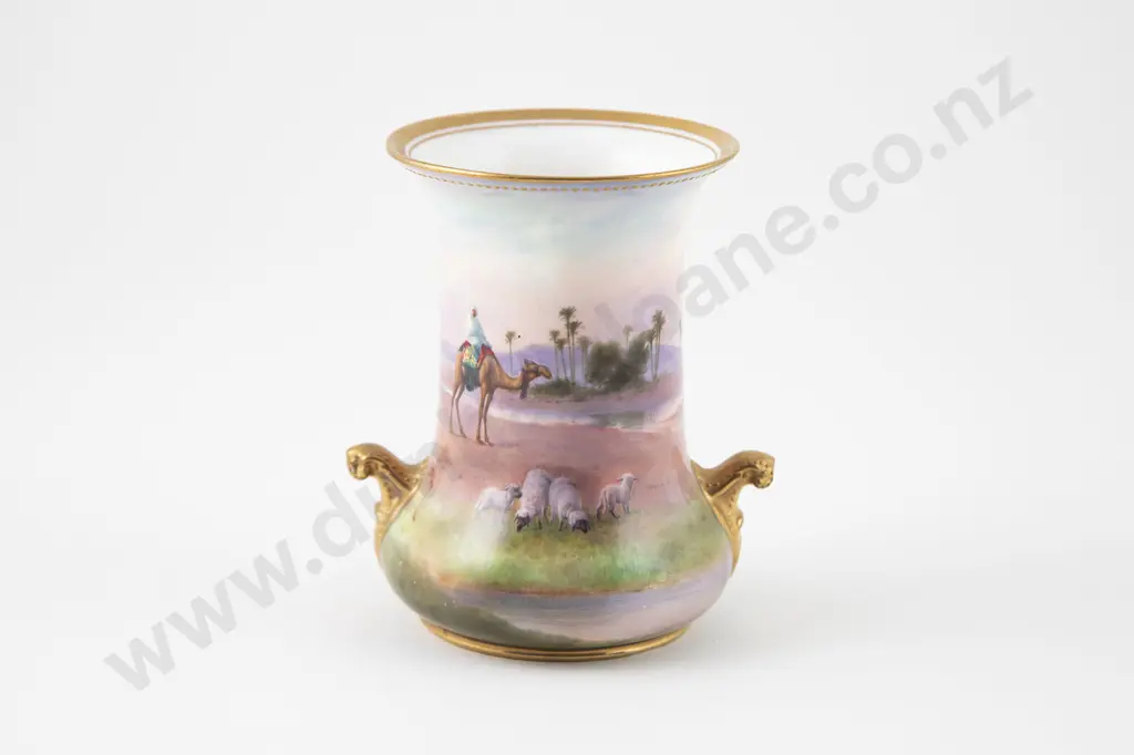 Royal Doulton Hand Painted Vase by Harry Allen Image 1++