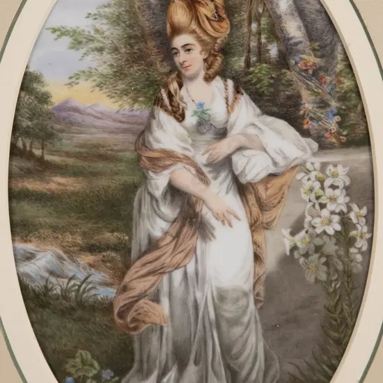 Late C19th Porcelain Tile