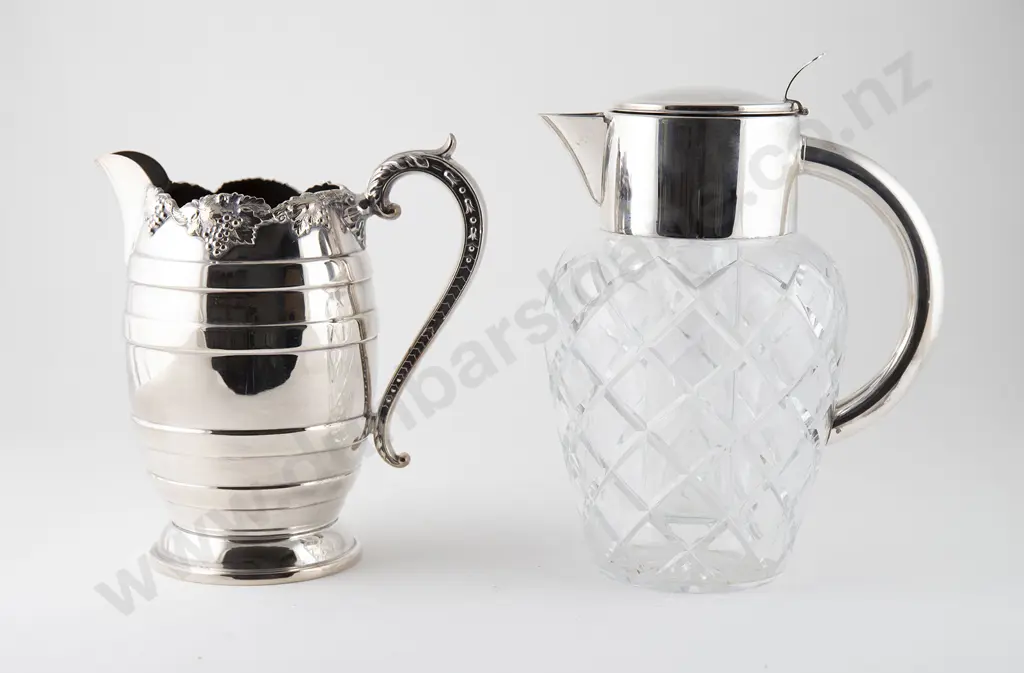 Cut Glass Ice Jug Image 1++