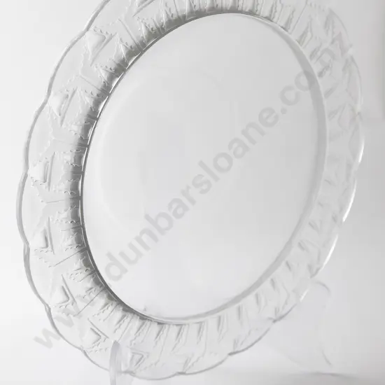 Lalique Clear & Frosted Glass Fruit Bowl