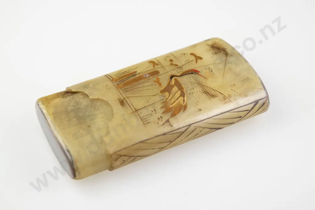 Japanese Horn Cigar Case Image 1++
