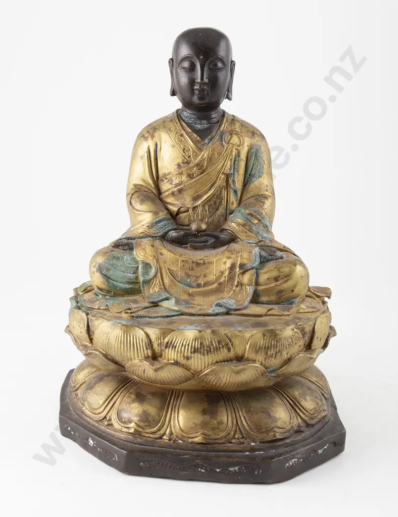 Tibetan Style Gilded Bronze Buddha Image 1++