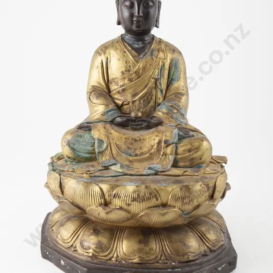 Tibetan Style Gilded Bronze Buddha
