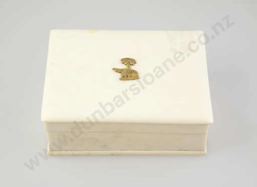 Antique Ivory Cigarette Box Image 1++