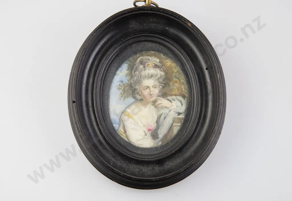 After Jean Etienne Liotard Miniature Portrait of The Countess Of Cork Image 1++