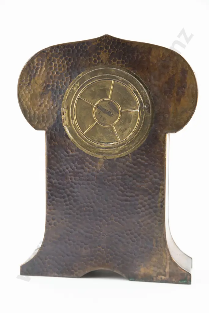 Art Nouveau Copper Mantle Clock Image 1++
