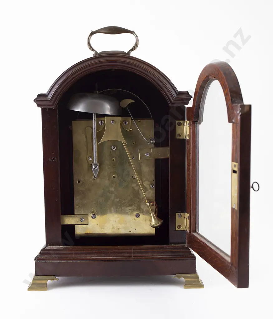 Geo III Mahogany Cased Twin Fusee Bracket Clock by Edward Green Image 1++