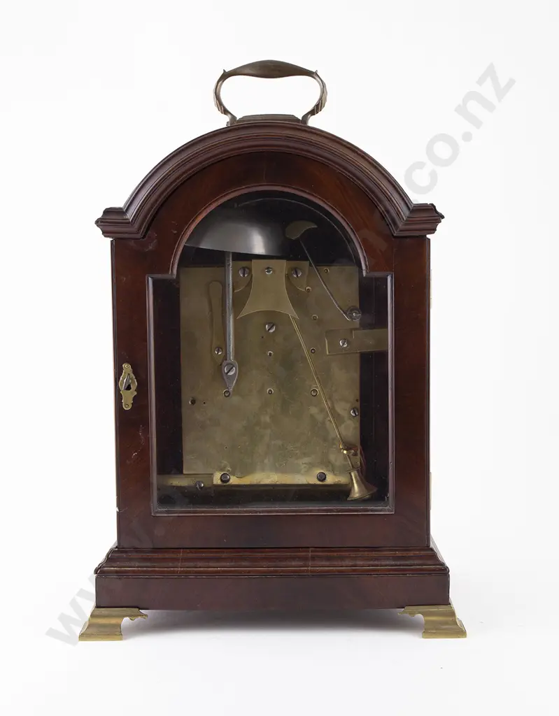Geo III Mahogany Cased Twin Fusee Bracket Clock by Edward Green Image 1++