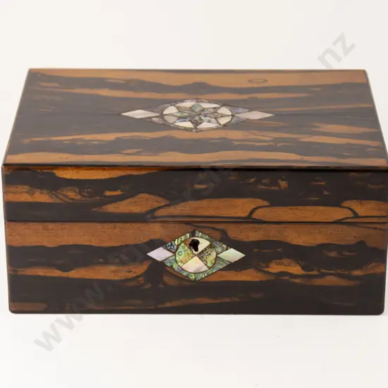 Vict Coromandelwood Sewing Box