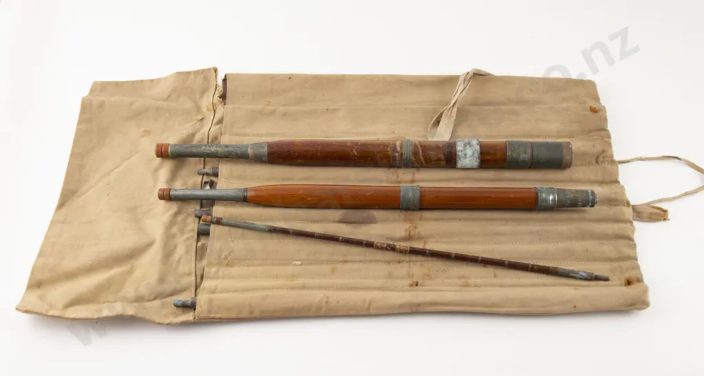 Vintage Milwards "The Holland" Travellers Greenheart Fly Rod Image 1++