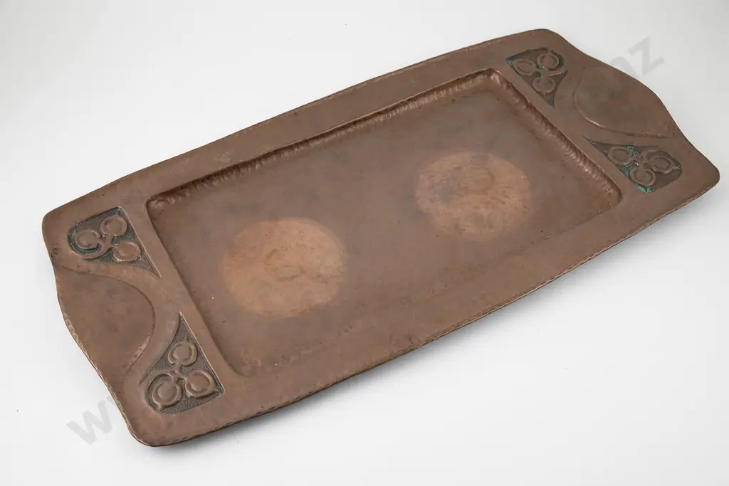 Art Nouveau Two Handled Rectangular Tray Image 1++