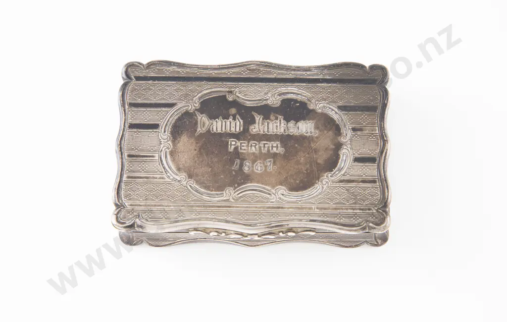 Victorian S/S Snuff Box Image 1++