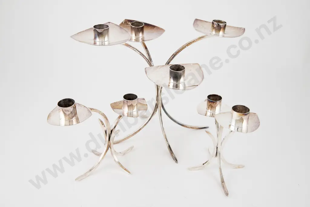 Set Three Modern Design S/S Candleholders Image 1++