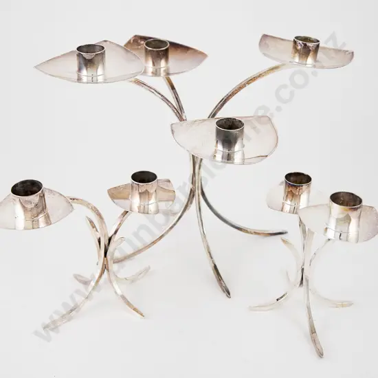 Set Three Modern Design S/S Candleholders