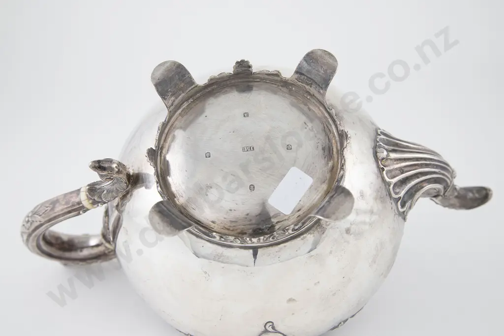 Wm IV Scottish S/S Teapot Image 1++