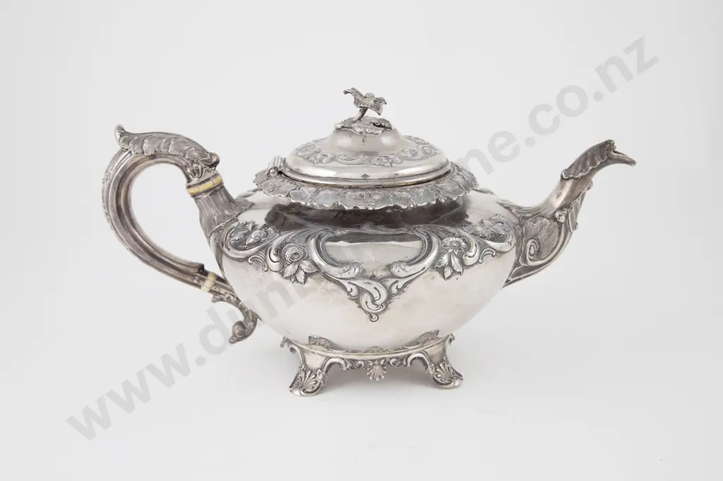 Wm IV Scottish S/S Teapot Image 1++