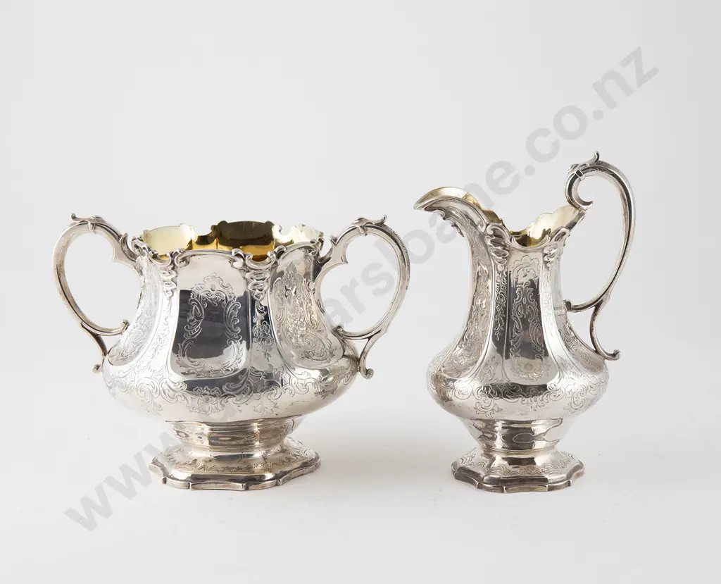 Victorian S/S Four Piece Tea & Coffee Service Image 1++