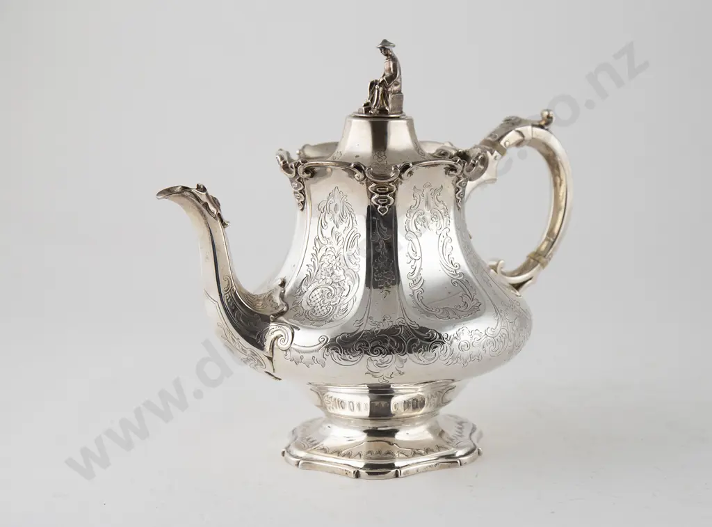 Victorian S/S Four Piece Tea & Coffee Service Image 1++