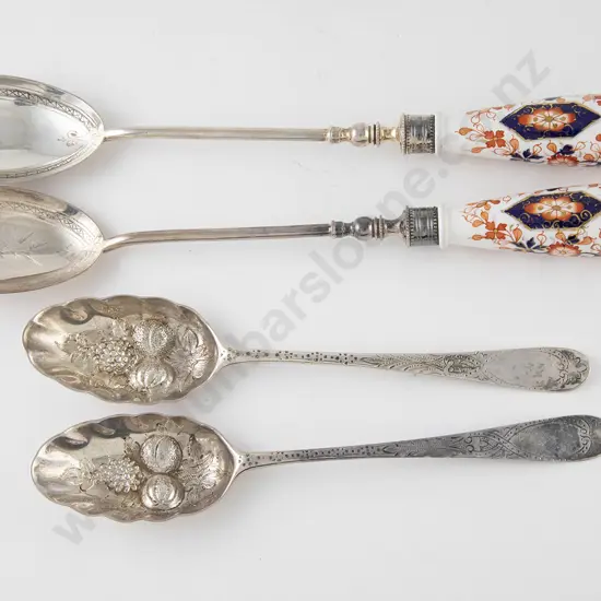 Pair Geo III S/S Berry Spoon & Victorian Salad Servers