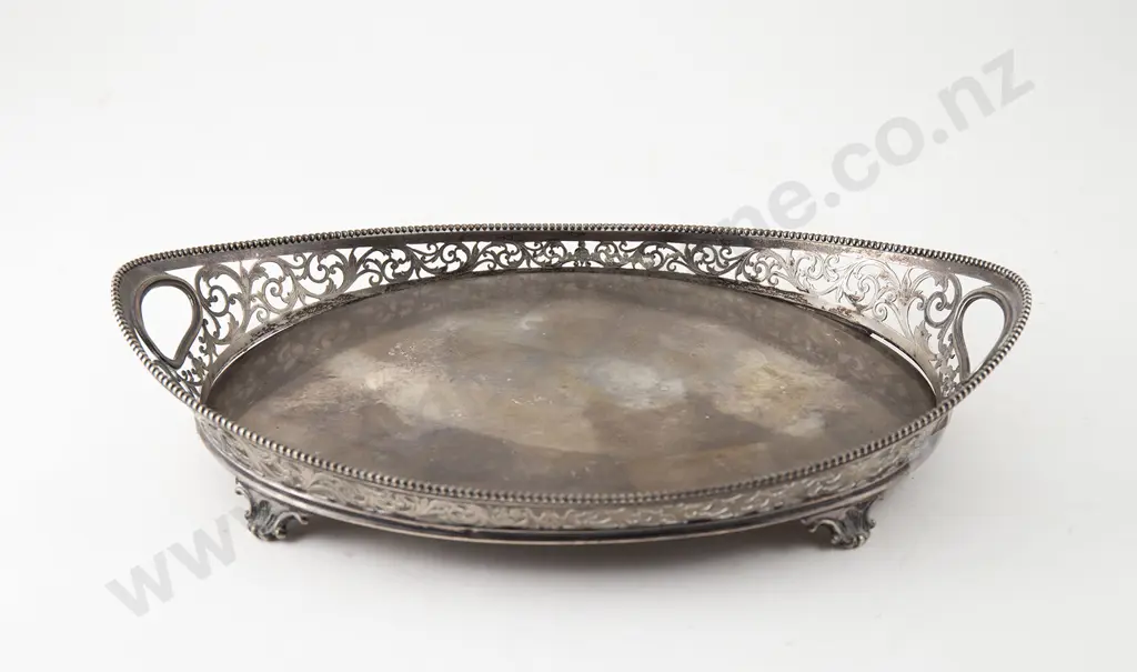 Dutch Silver Two Handled Table Bowl Image 1++