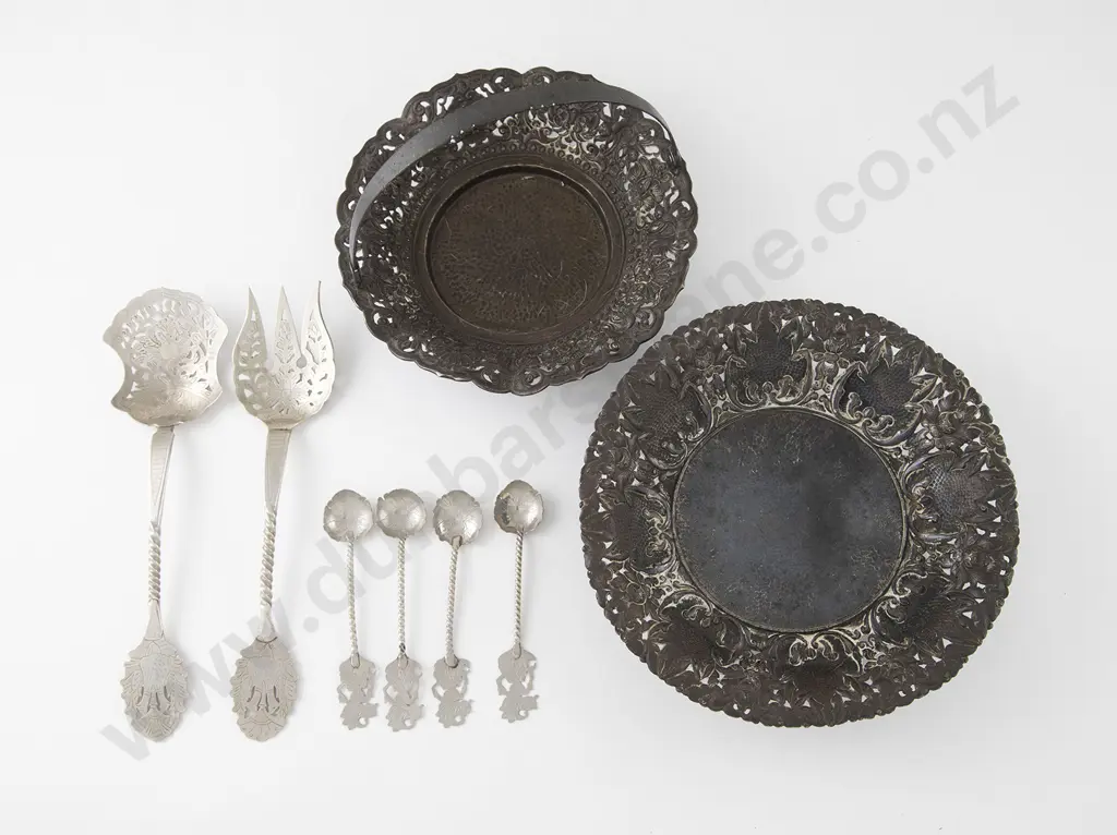 Small .800 Eastern Silver Circular bowl Image 1++