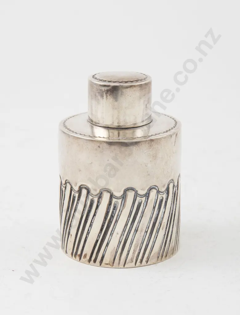Edw VII S/S Tea Caddy Image 1++