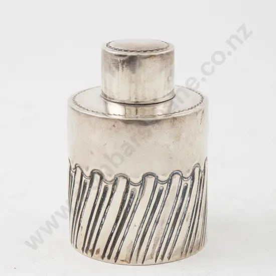 Edw VII S/S Tea Caddy