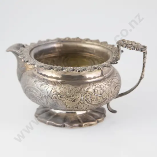 Late Vict/Edw S/S Milk Jug
