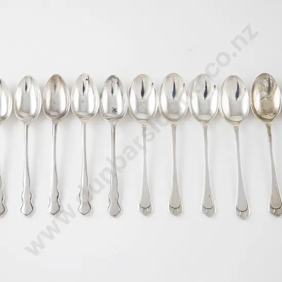 13 Various Geo VI S/S Coffee Spoons