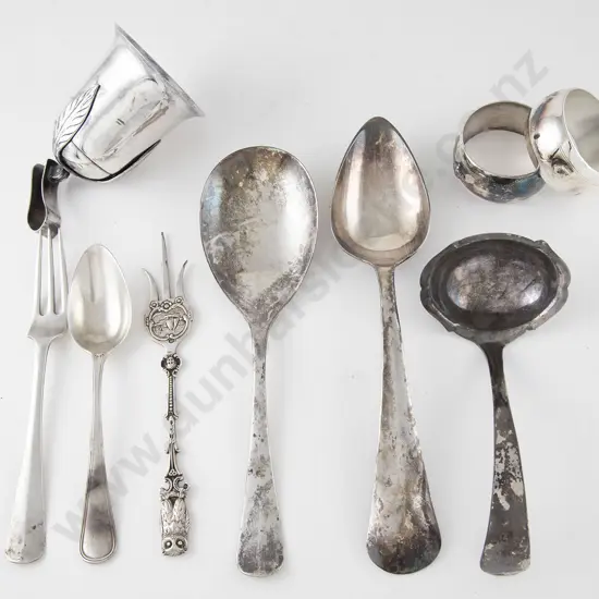 Six Pieces Dutch Silver Cutlery